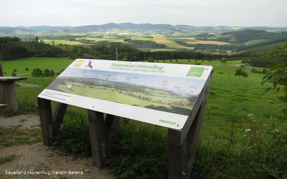 Panoramatafel am Sauerland-Höhenflug